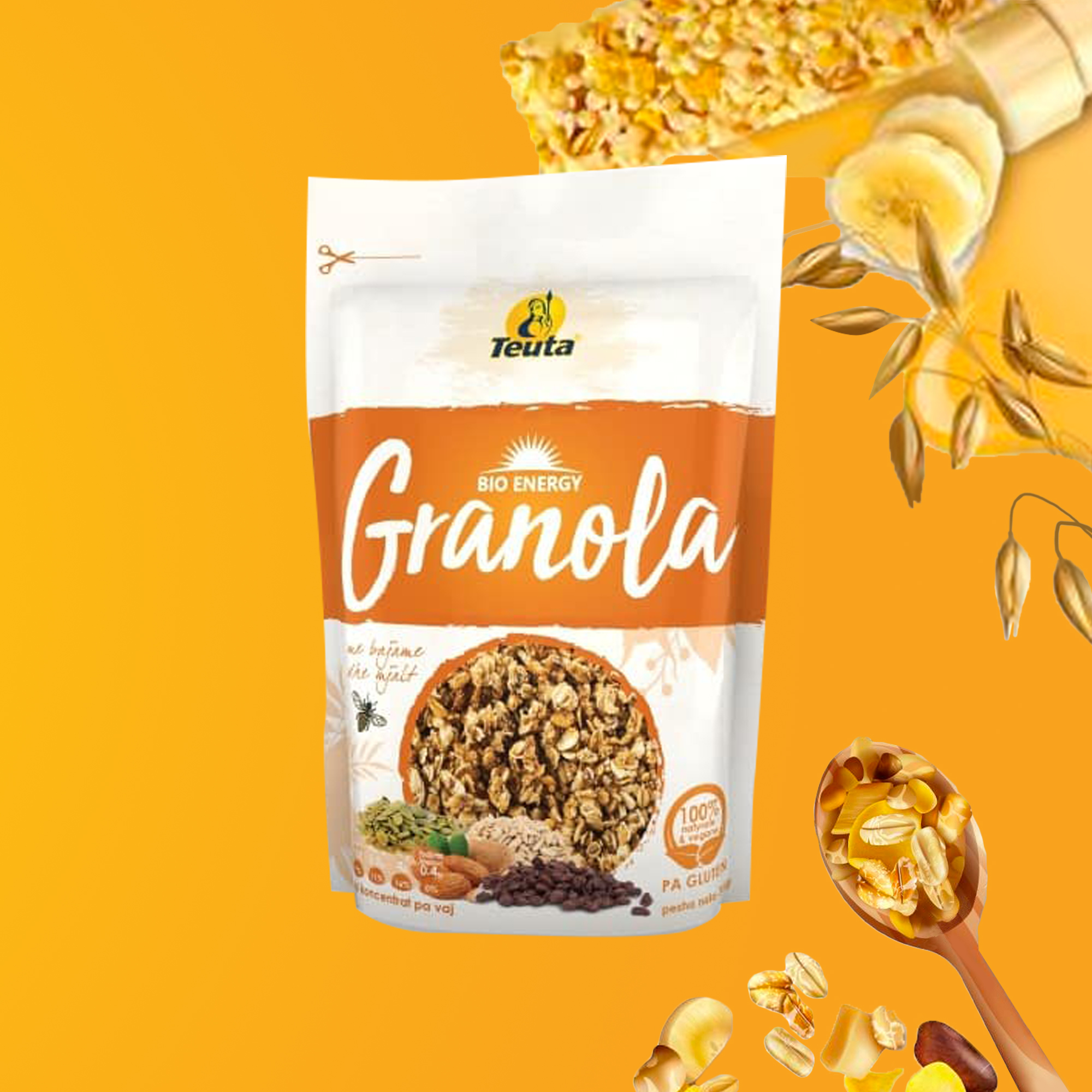 Social media marketing & Branding for Bio Energy Granola by Axios Creative.