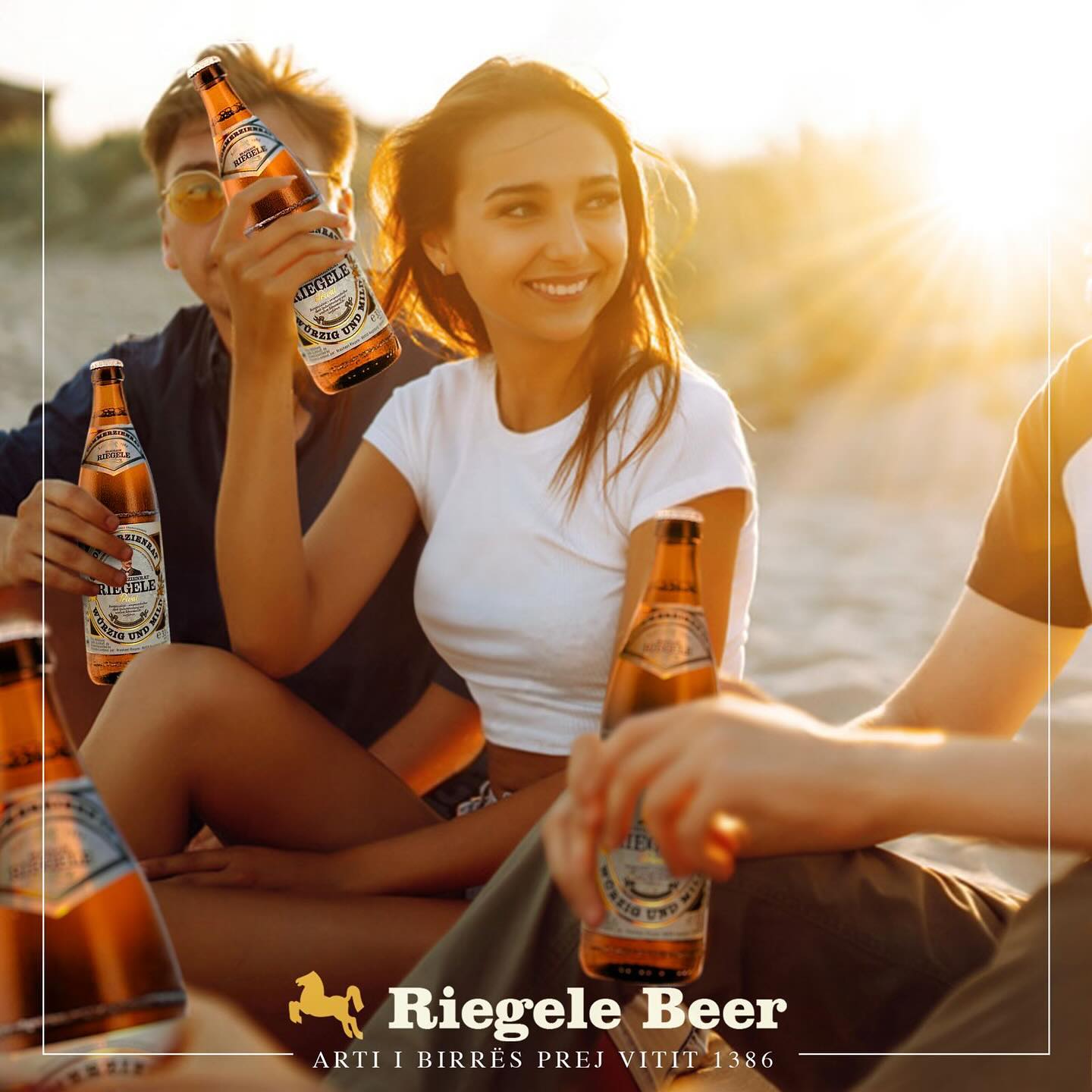 Social Media Post for Riegele Beer created by Axios Creative.