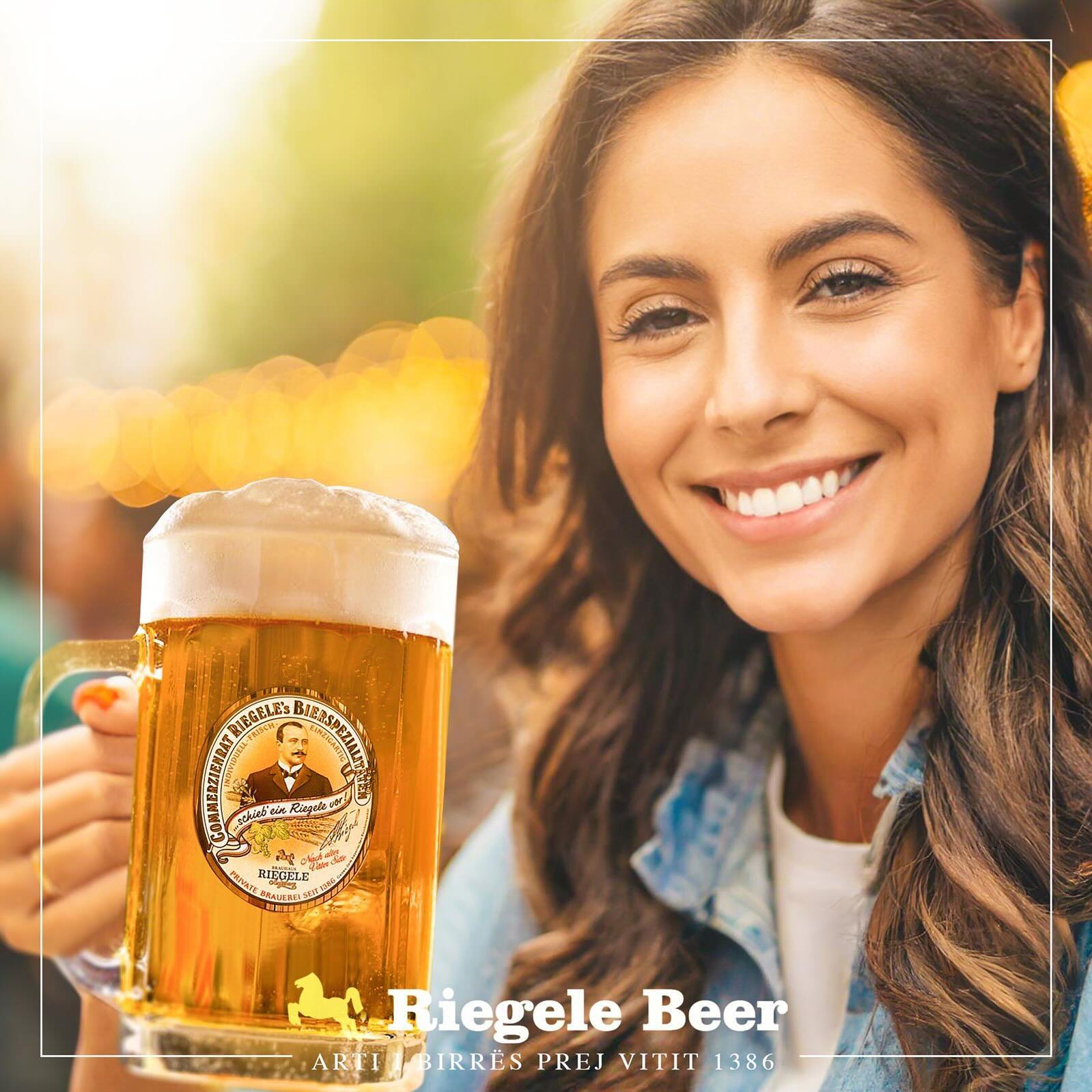 Social Media Post for Riegele Beer created by Axios Creative.